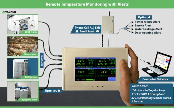 TEMPERATURE SENSOR WITH REMOTE 1
